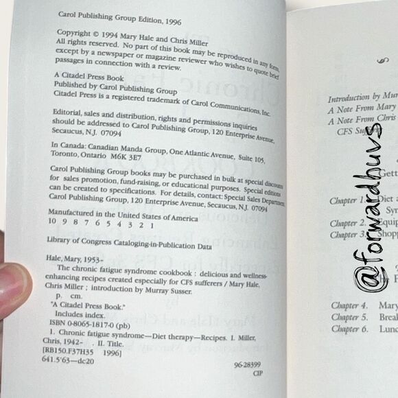 The Chronic Fatigue Syndrome Cookbook – Paperback Edition - Picture 5 of 9